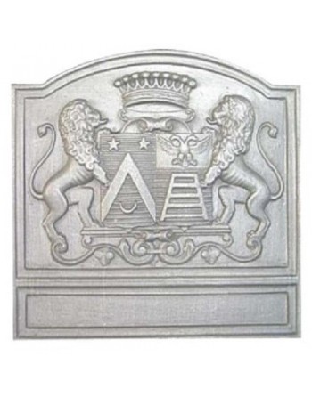 Plaque de cheminée Blason aux lions