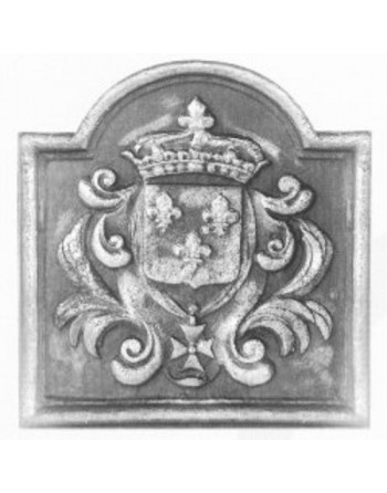 Plaque de cheminée Blason Couronne