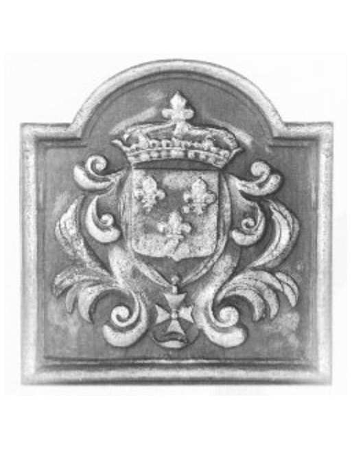 Plaque de cheminée Blason Couronne