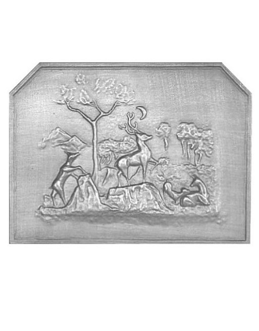 Plaque de cheminée Cerf clair de lune