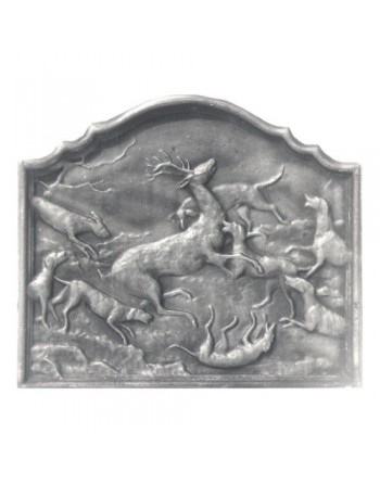 Plaque de cheminée Chasse à Courre