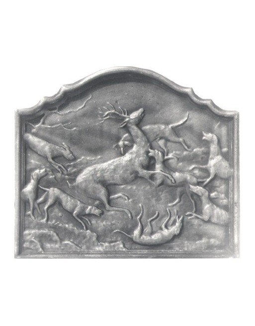 Plaque de cheminée Chasse à Courre