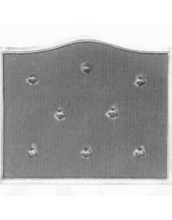 Plaque de cheminée Clous