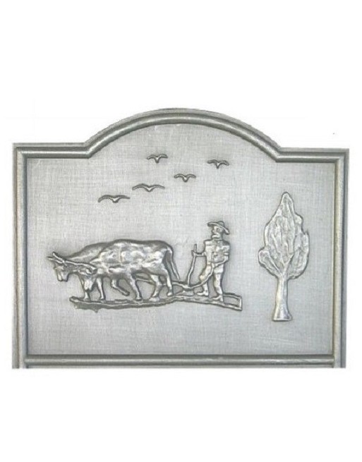 Plaque de cheminée Le laboureur