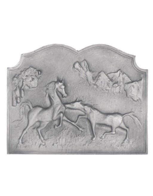 Plaque de cheminée Les Chevaux