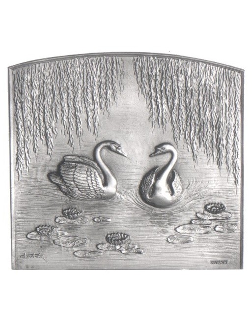 Plaque de cheminée Les Cygnes