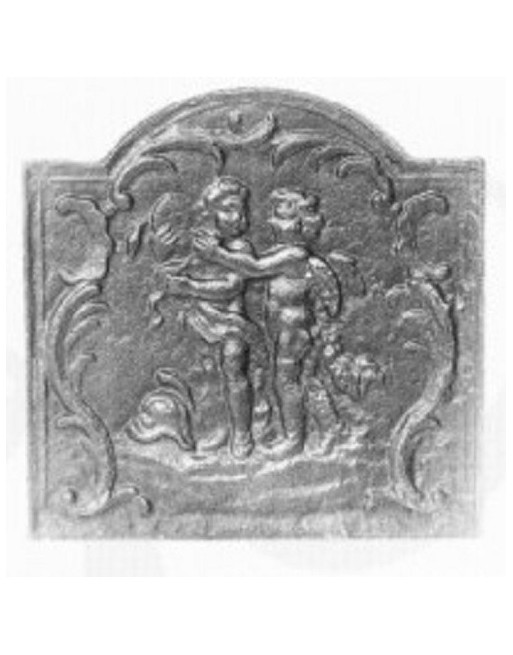 Plaque de cheminée Les deux amours