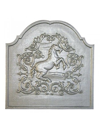Plaque de Cheminée en fonte avec Couronne (1743) – ABC – Cheval Blanc