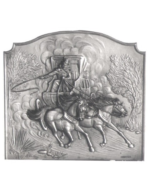 Plaque de cheminée Malle Poste