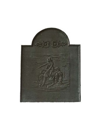 PLAQUE DE CHEMINÉ FONTE...