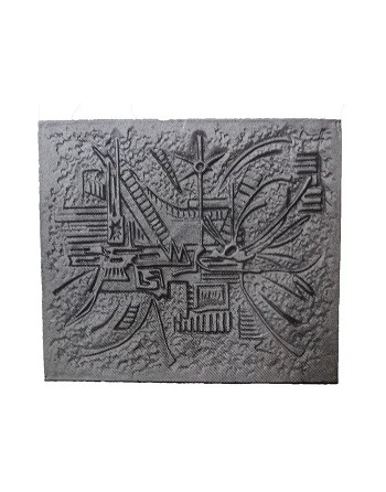 PLAQUE DECOREE FONTE...